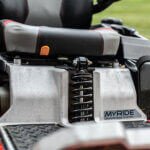 closeup of Toro MyRIDE suspension system